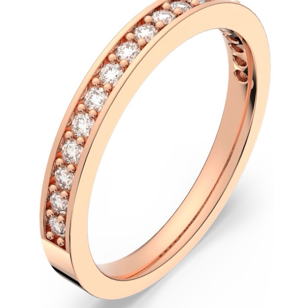 Swarovski Rare Ring – White, Rose gold-tone plated